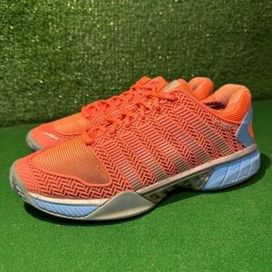 K-Swiss Hypercourt Express HB Tennis Orange Coral Blue 93377-664 Women’s Size 9